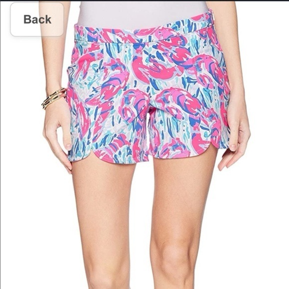 Lilly Pulitzer Hazelle Stretch Shorts in Cosmic Coral - Size 2 - Picture 1 of 9